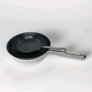 (2) Misen Carbon Nonstick Frying Pan Skillet 3 Ply Steel 9" & 12" Minimal Use